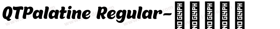 QTPalatine Regular字体转换